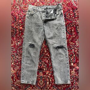 Levi’s 501 buttonfly dark grey sz 29/26